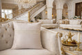 Creemoda Satin Cushion Cover with Embroidered Lace – 16x16 Inch Elegant Decorative Pillow