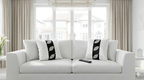 Creemoda Luxury Satin Handcrafted Leaf Design Cushion Cover – 16x16 Inch