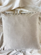 Creemoda Beige Handloomed Cotton Cushion Cover | 16 X 16 Inch