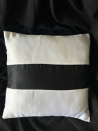 Creemoda Luxury Satin Handcrafted Leaf Design Cushion Cover – 16x16 Inch
