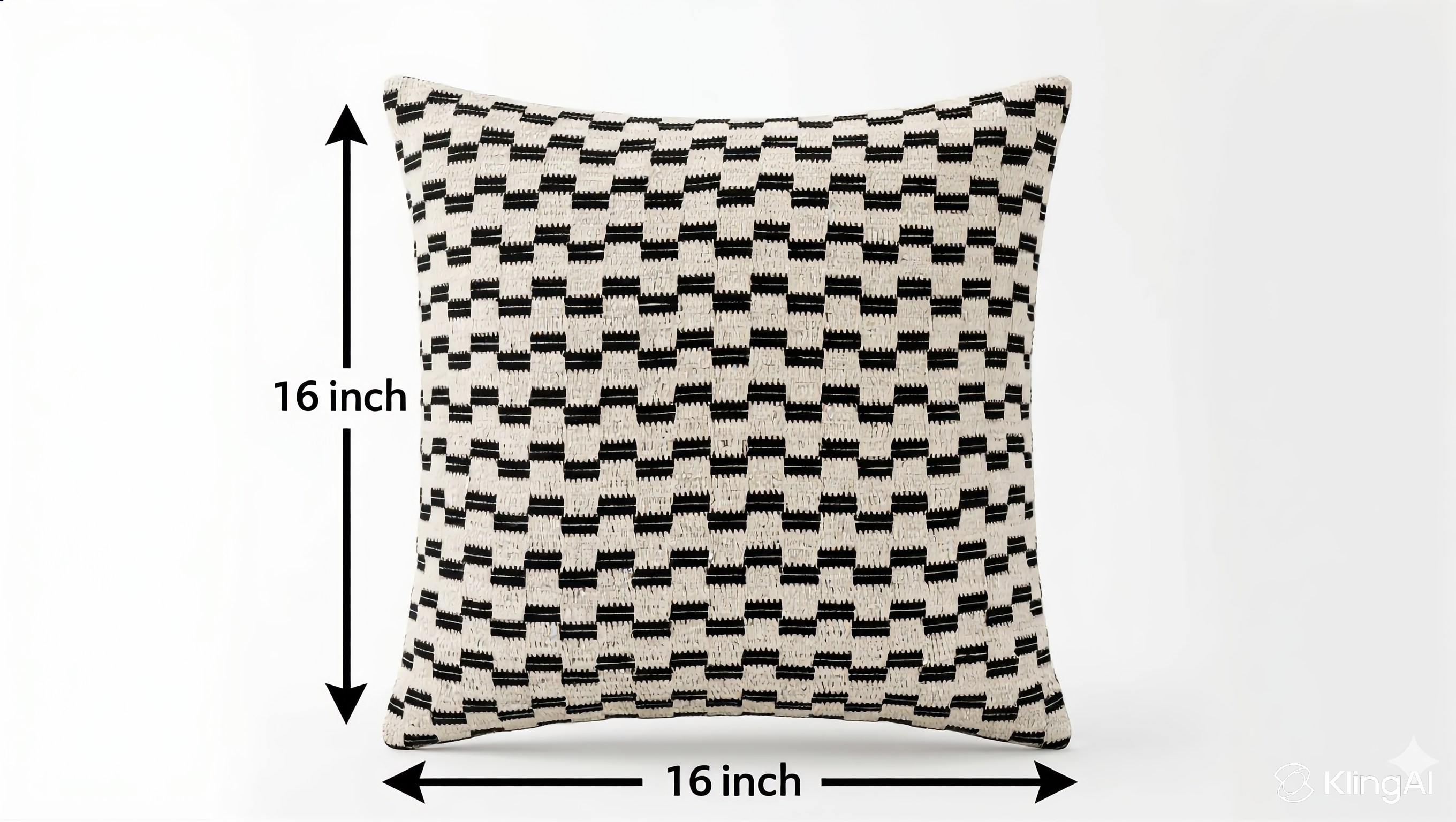 Creemoda Beige Handloomed Cotton Cushion Cover | 16 X 16 Inch
