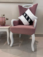Creemoda Luxury Satin Handcrafted Leaf Design Cushion Cover – 16x16 Inch