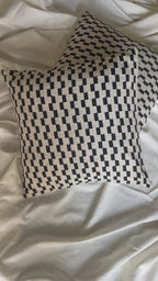 Creemoda Beige Handloomed Cotton Cushion Cover | 16 X 16 Inch